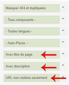 Balises title meta description joomla filtre urls SH404SEF