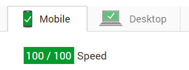 google pagespeed 100