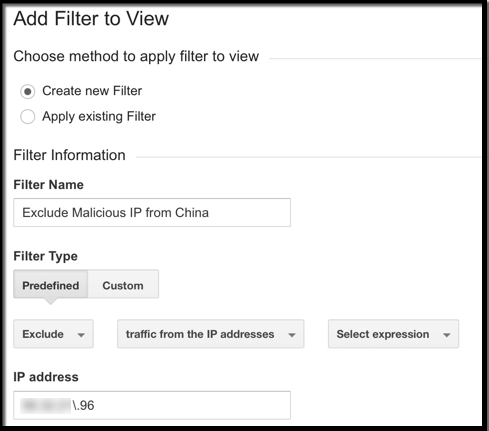 log files for seo and bad bots exclude IP in google analytics