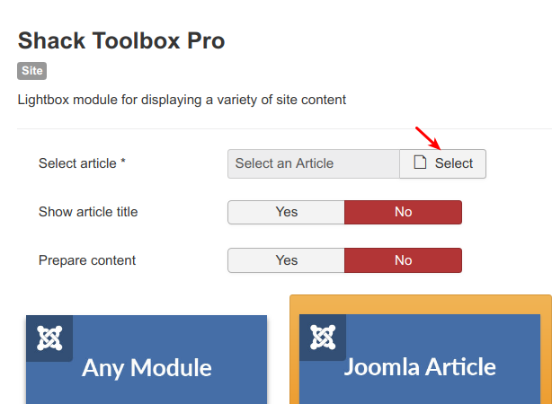 09 select a joomla article