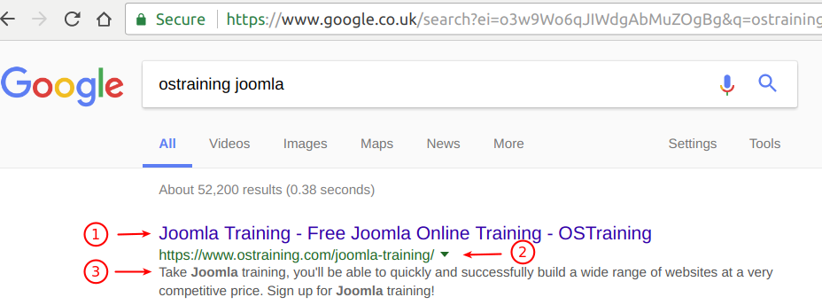 01 ostraining metadata in google search results