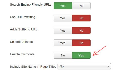 Activation des Microdata dans Joomla 3.2