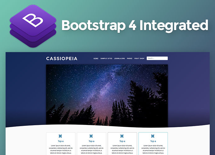 bootstrap 4 integration