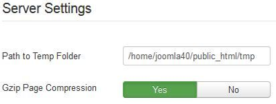 joomla server settings 1