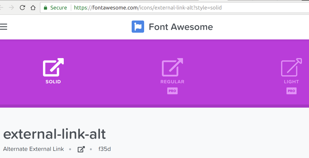10 external link icon in fontawesome gallery