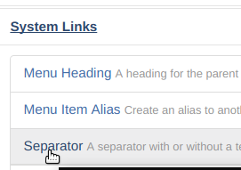 10 system links separator