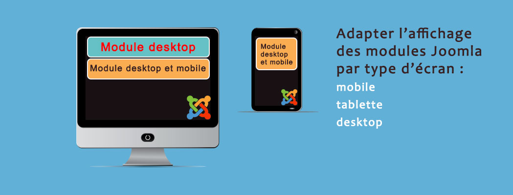 Affichage des modules Joomla sur mobile, tablette et desktop
