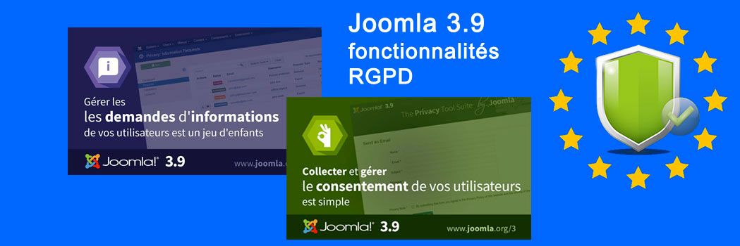 Joomla 3.9 conformité RGPD