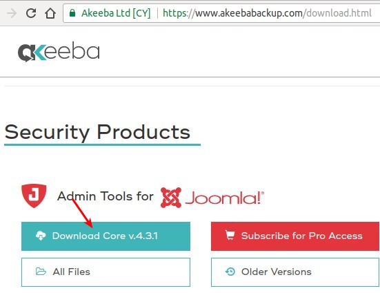 01 admin tools core download button