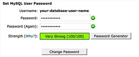 connexion password reinitialisation