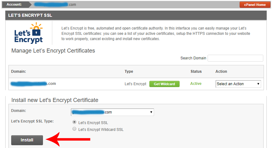 procedure lets encrypt