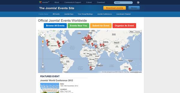 joomla events petit