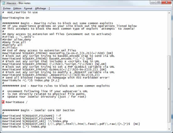 htacces Joomla