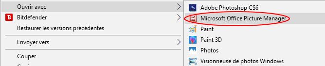 ouvrir image microsoft picture manager