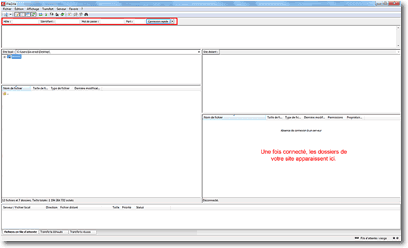 Connexion FileZilla