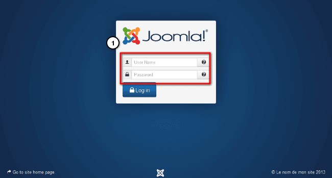 admin joomla