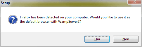 Cliquez sur Oui pour mettre votre navigateur par défaut