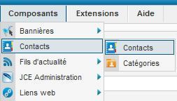 section contact joomla