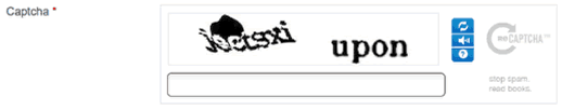 Captcha lors de l'inscription