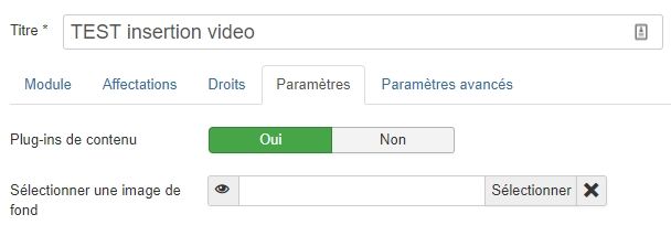 module plug in contenu joomla