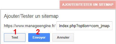 test sitemap google search console