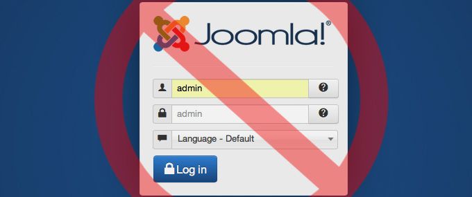 paramétrage Identifiant et mot de passe Administrateur Joomla